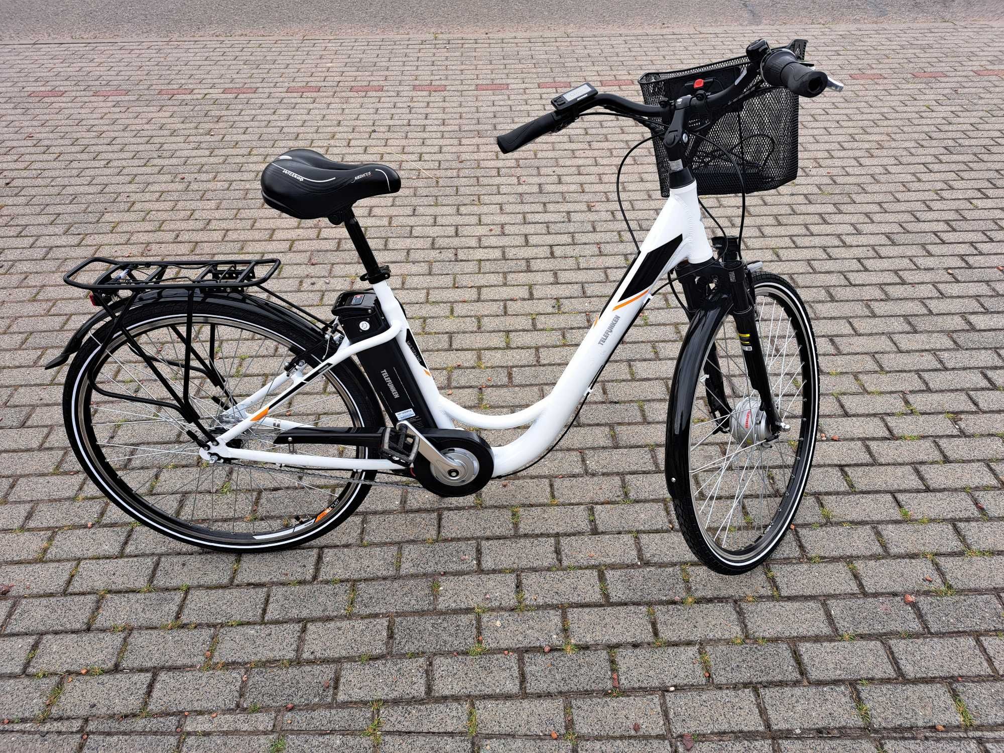 Rower Elektryczny Miejski 28 Wspomaganie Hamulec pedały