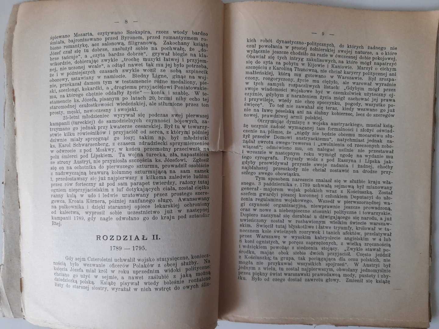 Książę Józef Poniatowski 1763 - 1813 Szymon Askenazy 1906