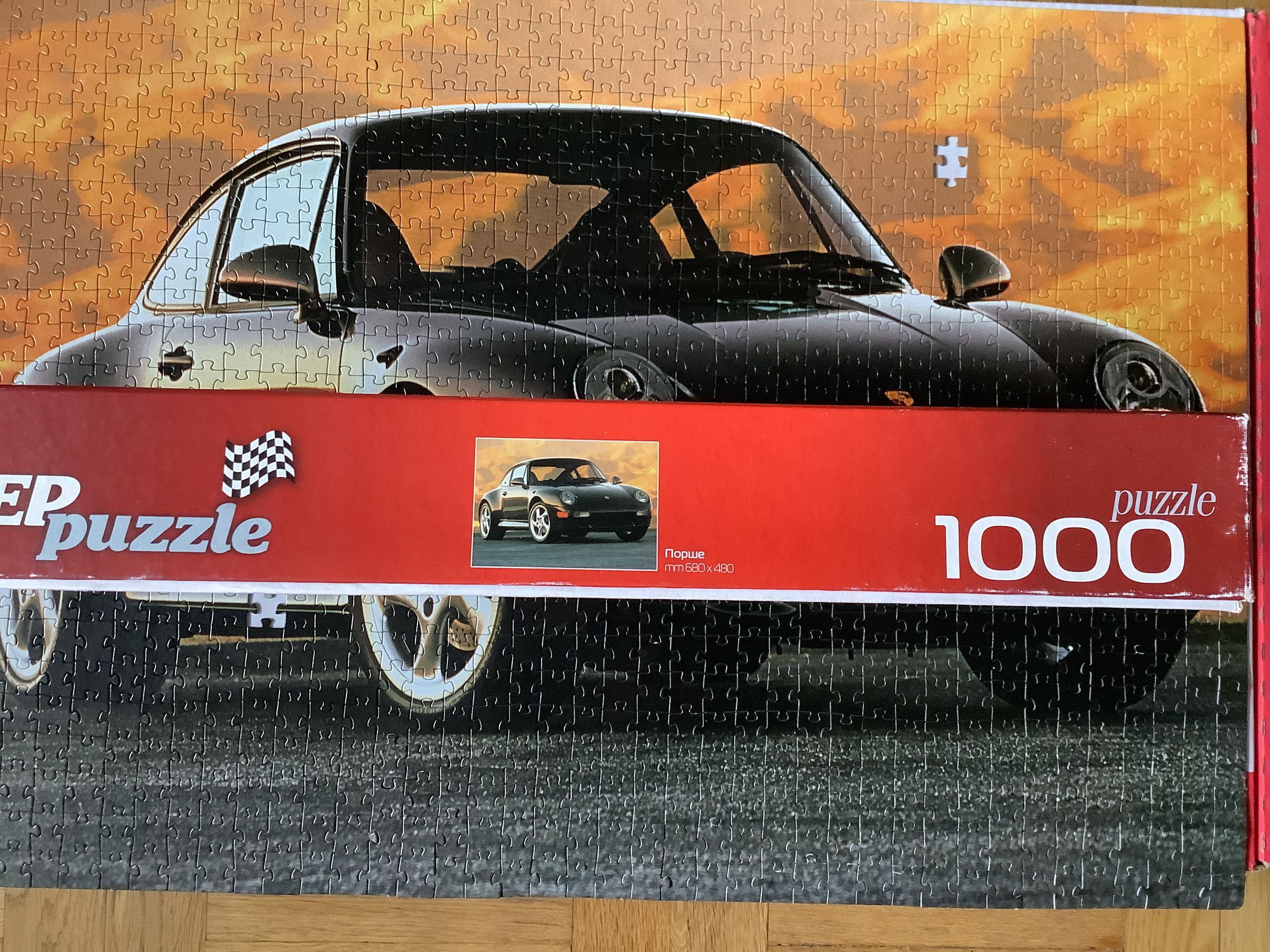 Пазл суперкар Porsche 911 Carrera Step puzzle на 1000 деталей