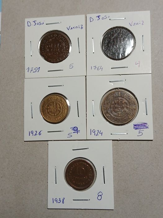 Lote moedas republica e monarquia