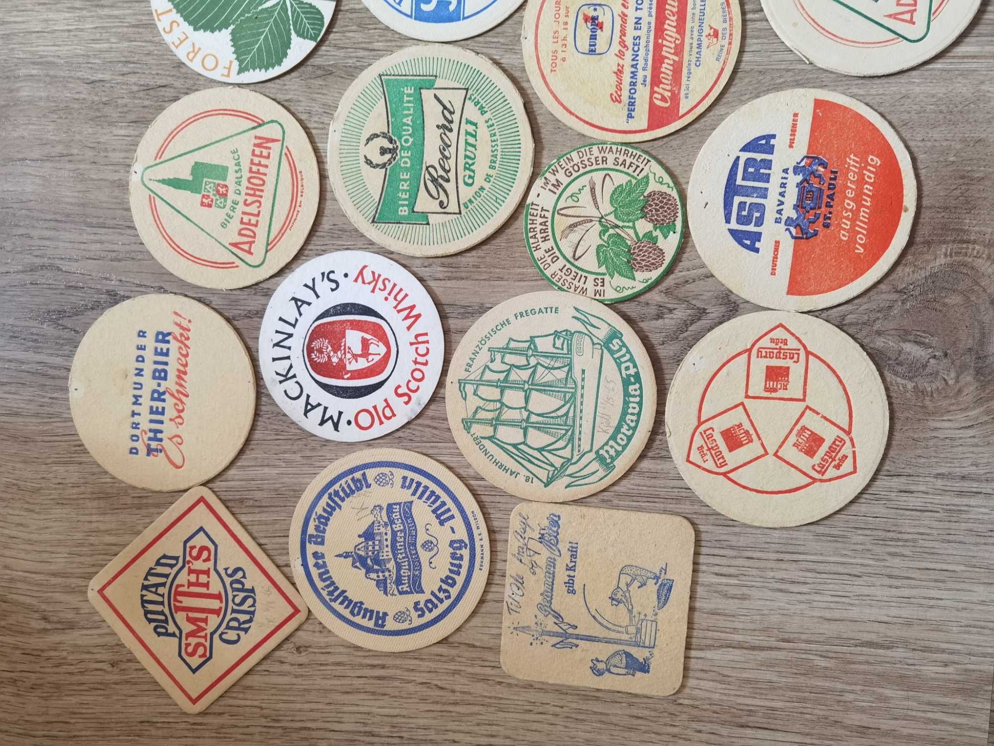 Stare podkładki do piwa Niemcy Wafle kolekcja