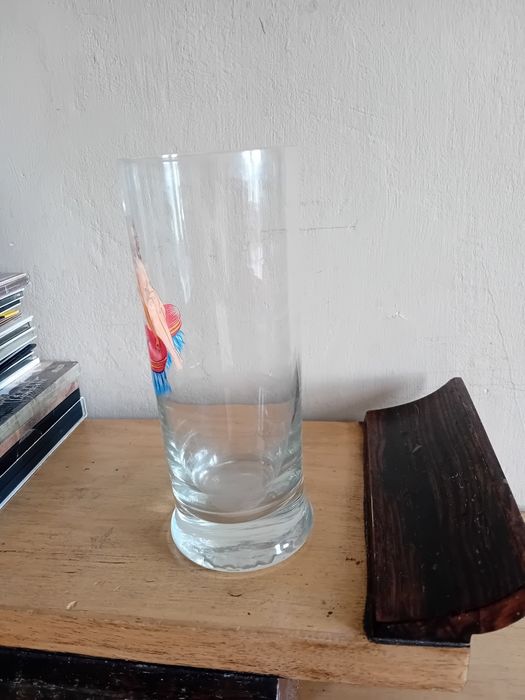 Kolekcjonerska szklanka do piwa prl wys. 17cm