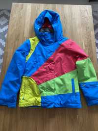 Prześliczna kolorowa kurtka narciarska Roxy, rozmiar 140