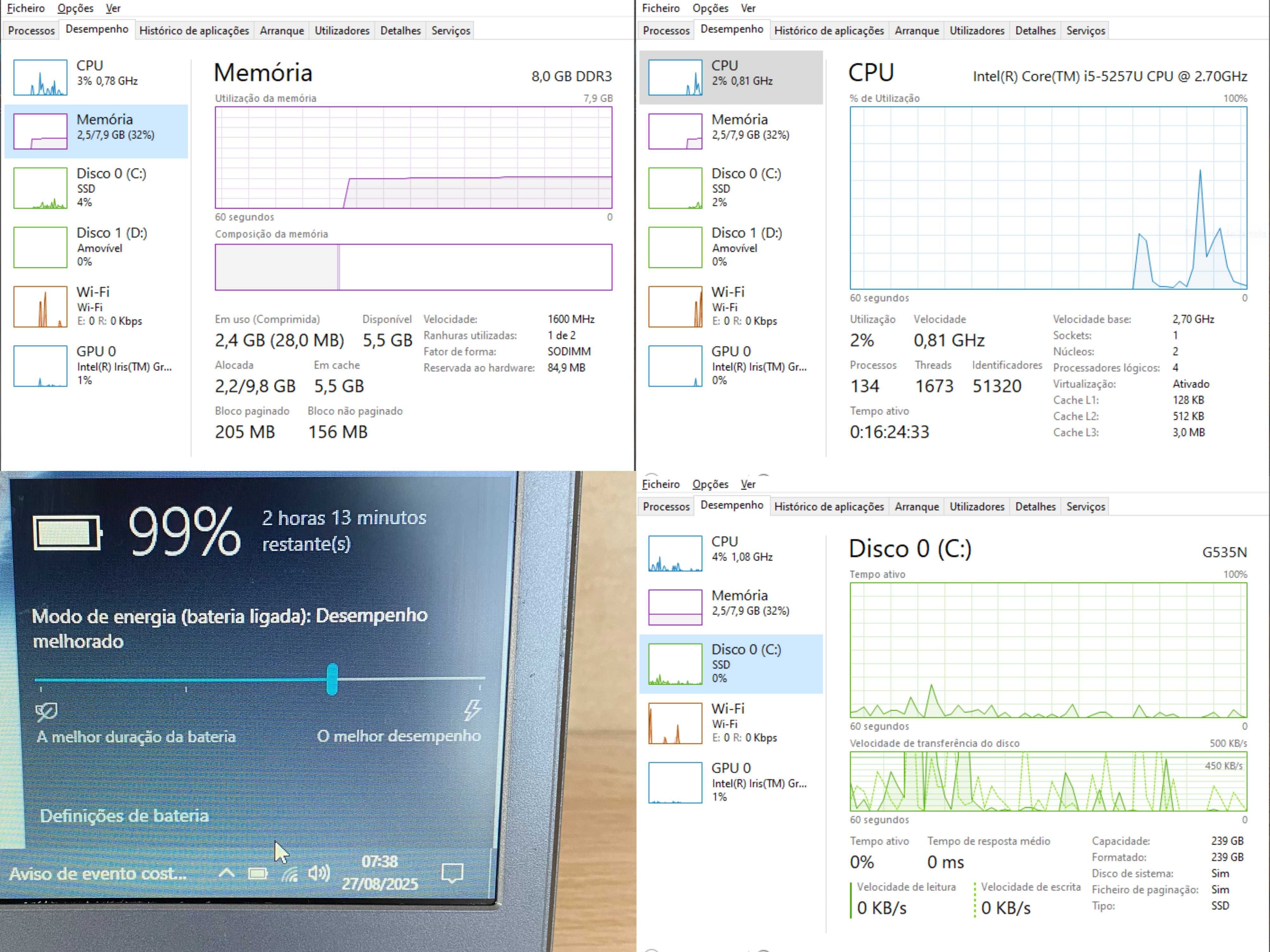 Computador portátil Insys 14" i5 8/256gb SSD m.2