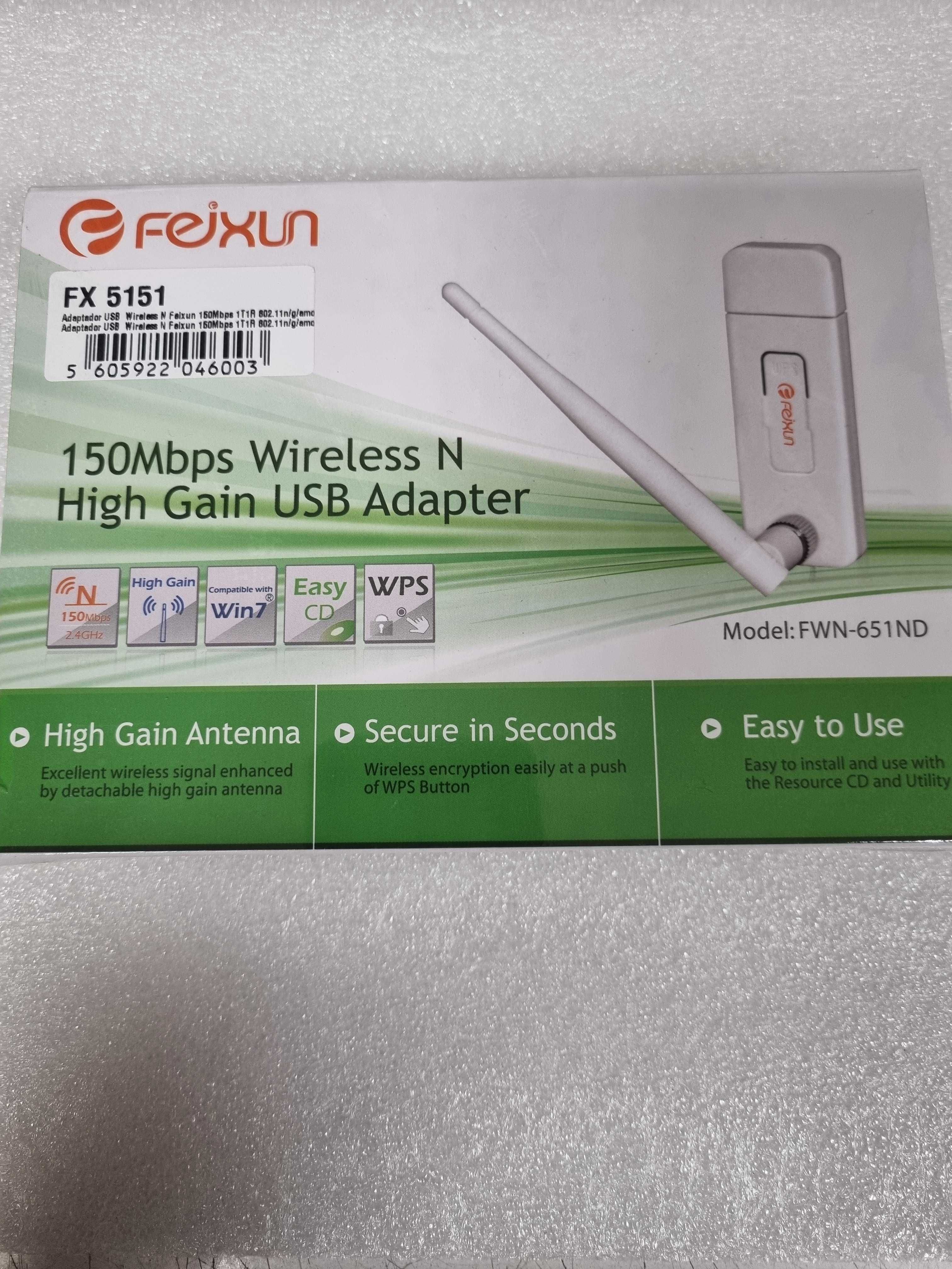 Adaptador USB Wireless com Antena