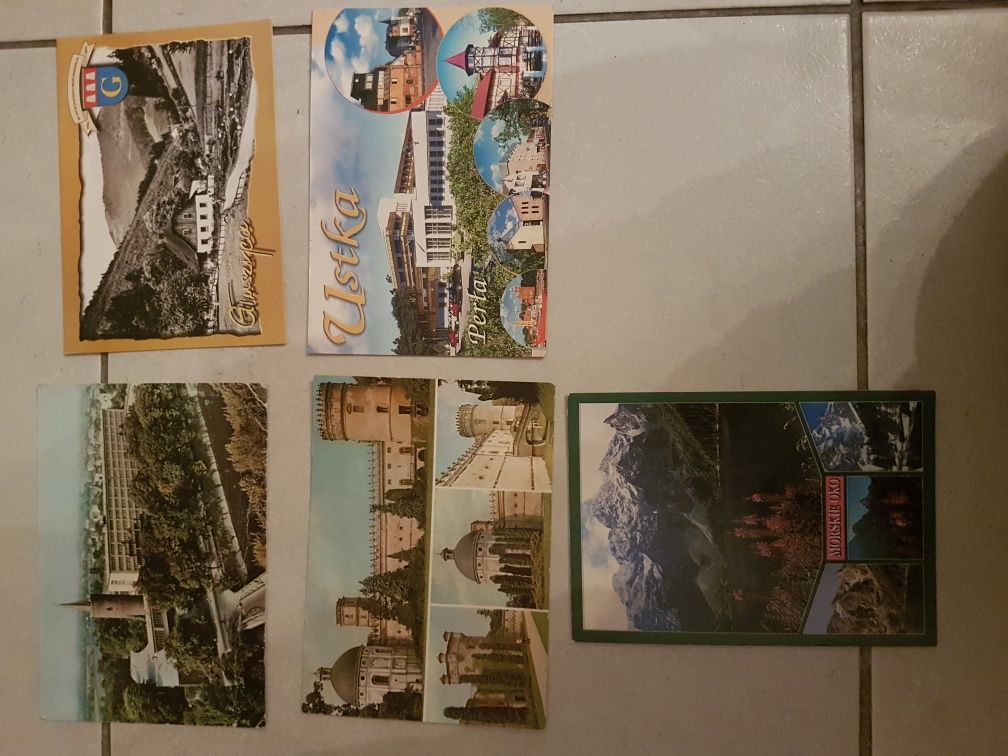 Stare pocztówki  Poznań. Opole. Ustka. Gluszyca. Morskie oko. Krasiczy