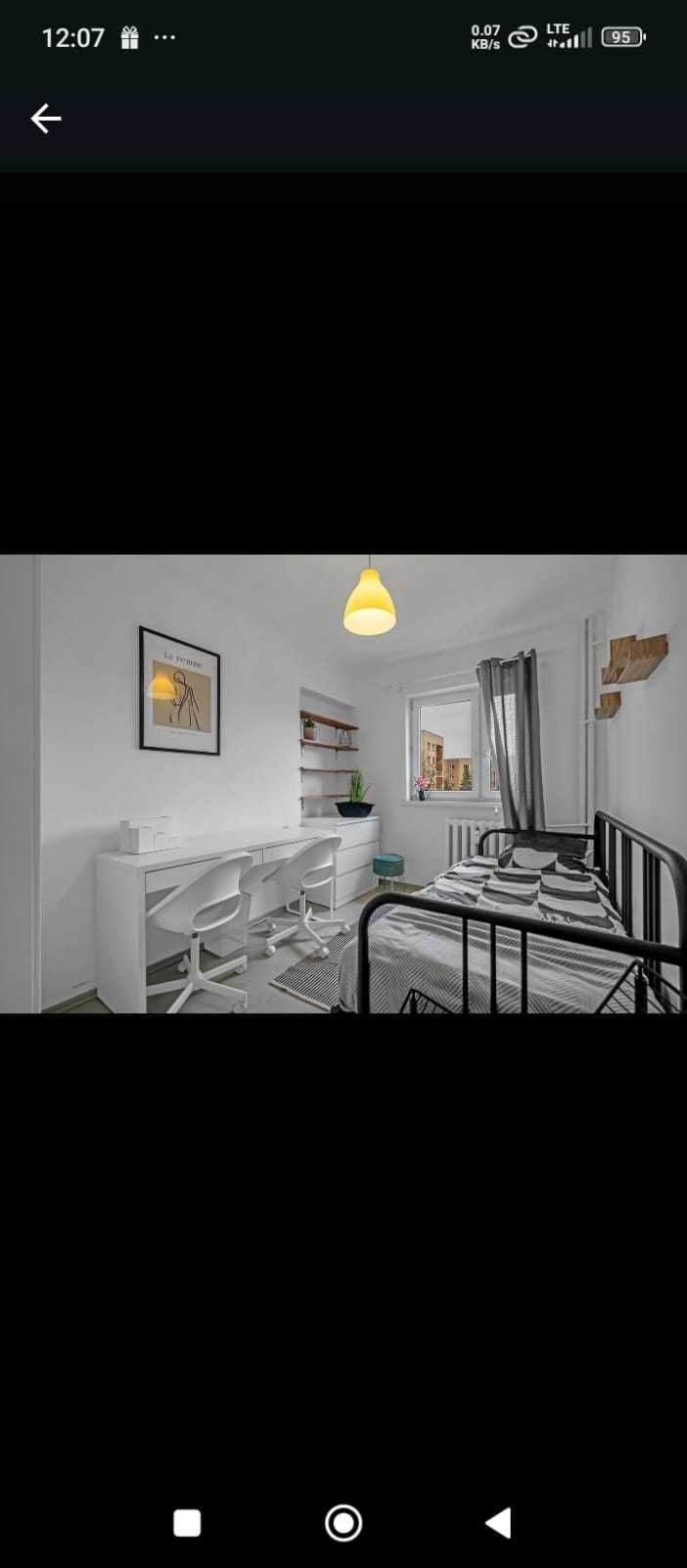 Single broght room for rent/Mokotow