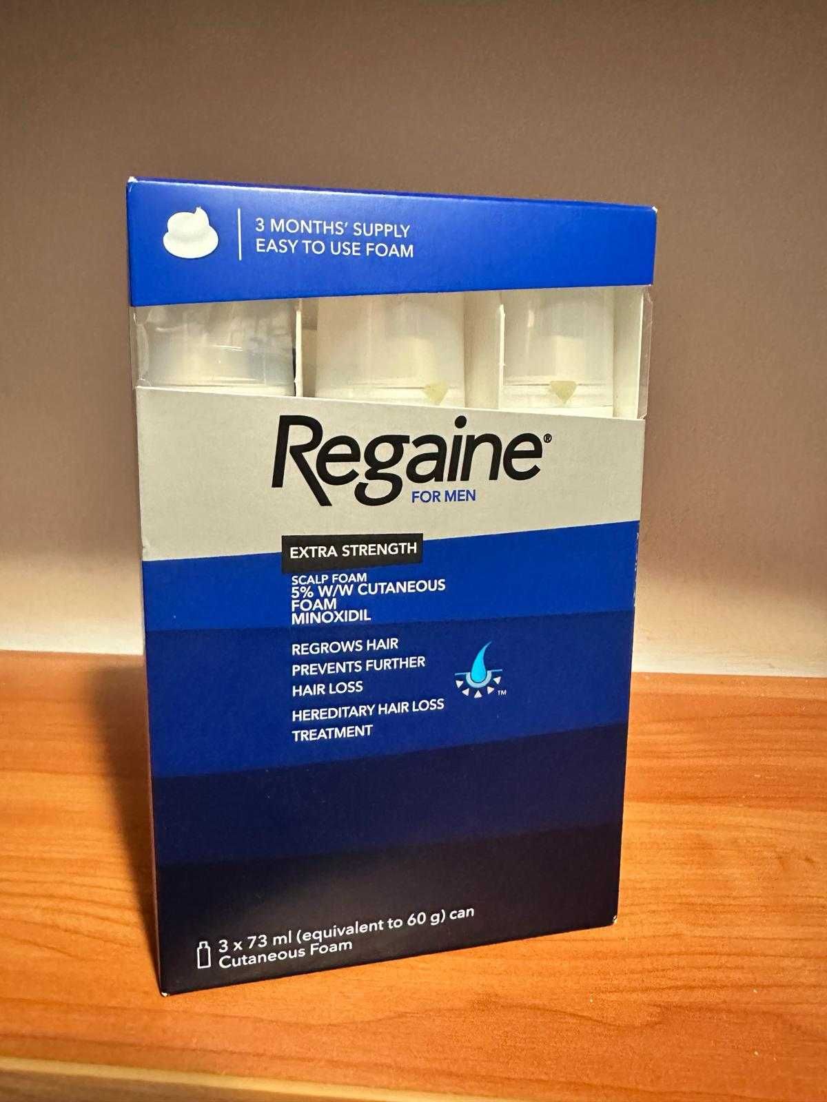 Regaine dla mężczyzn, pianka na porost włosów (3x73 ml)