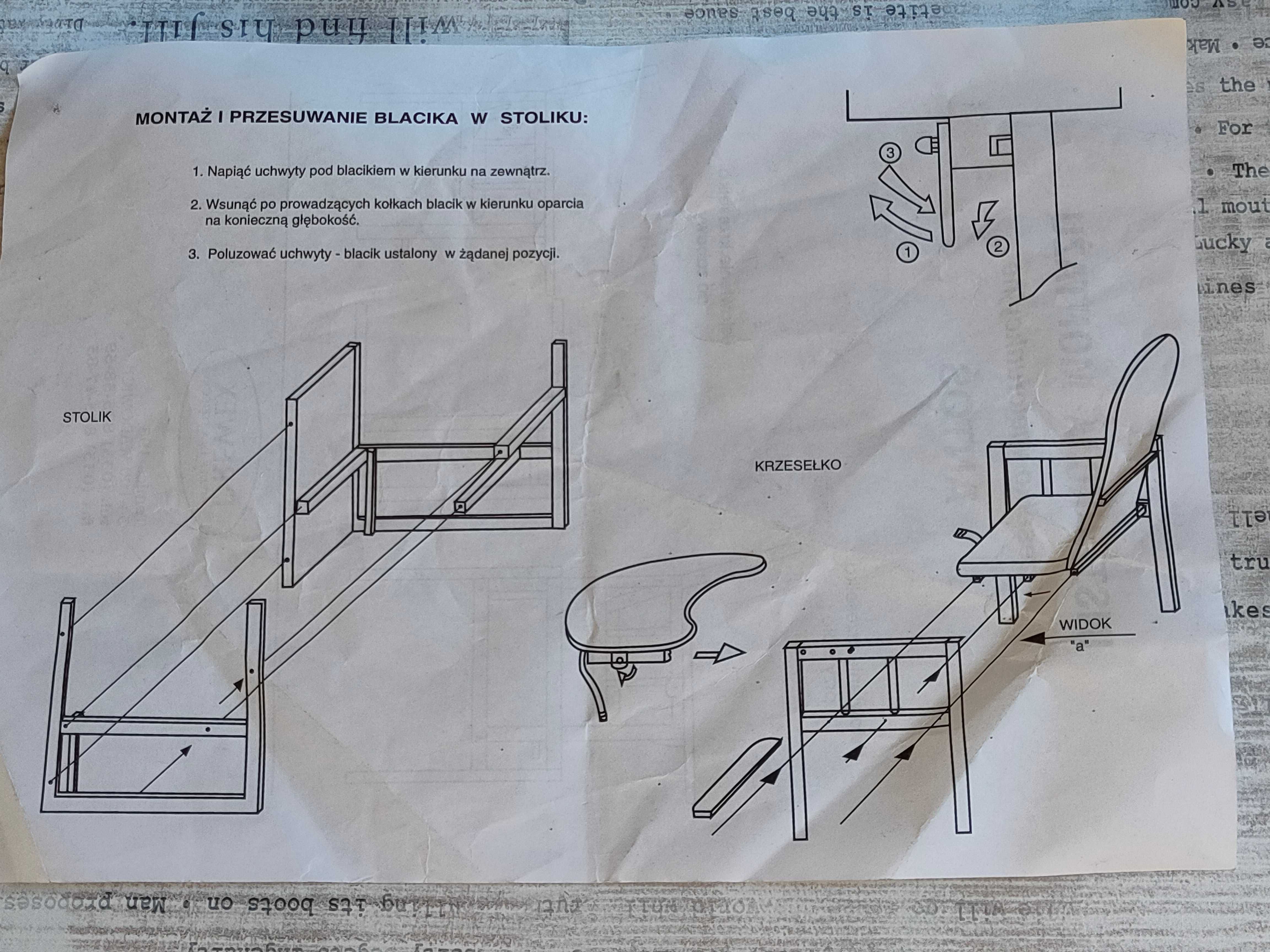 Blat do stolika dziecięcego Antoś firmy Drewex