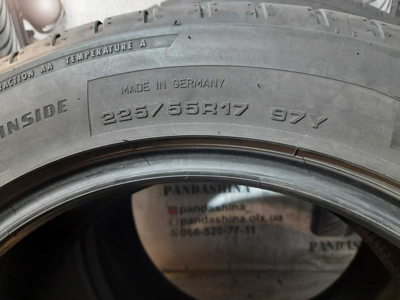 Шини  225/55 R17 DUNLOP SportMaxx RT2 б/в літо склад