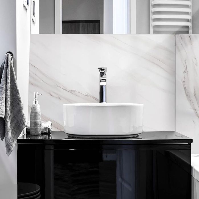 Okleina folia dekoracyjna 500 x 60 cm samoprzylepna Surmounty marmur