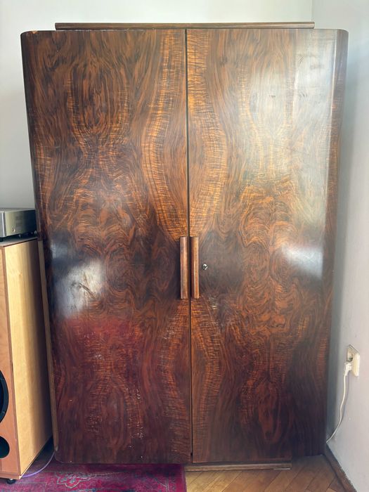 szafa drewniana na ubrania duża - prl/vintage/retro/art deco/antyk