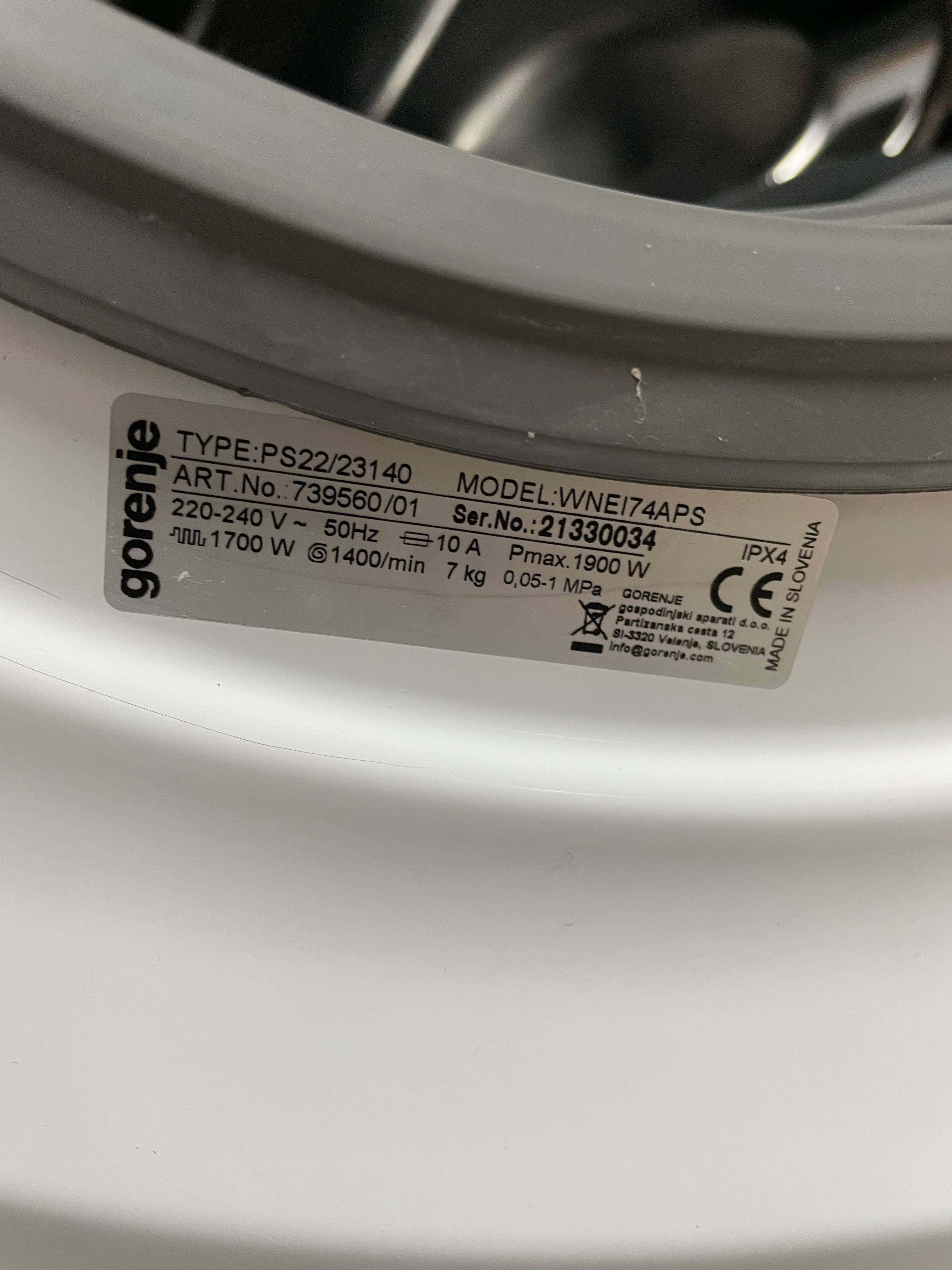 Pralka Gorenje SteamTech 7kg 1400obr/min Slim - 54,5cm GW