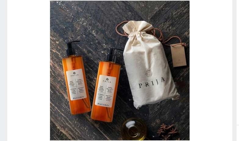 PRIJA 380ml Szampon i Żel Pod Prysznic ŻEŃ-SZEŃ Z Pompką + GRATIS