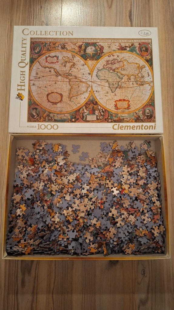 Puzzle 1000 Mapa Świata