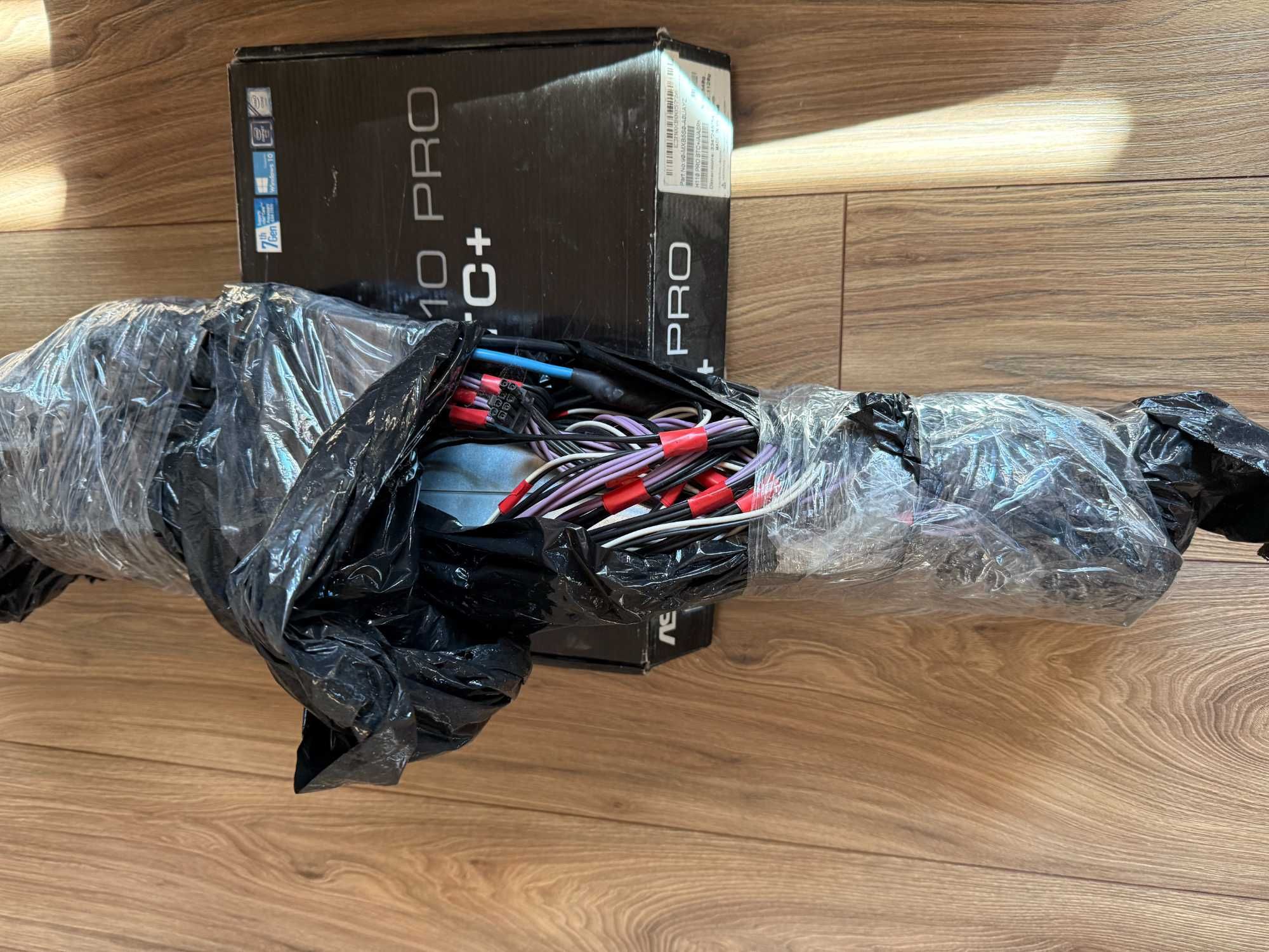 Płyta główna Koparka h110 pro btc+, zasilacz, stelaż montażowy