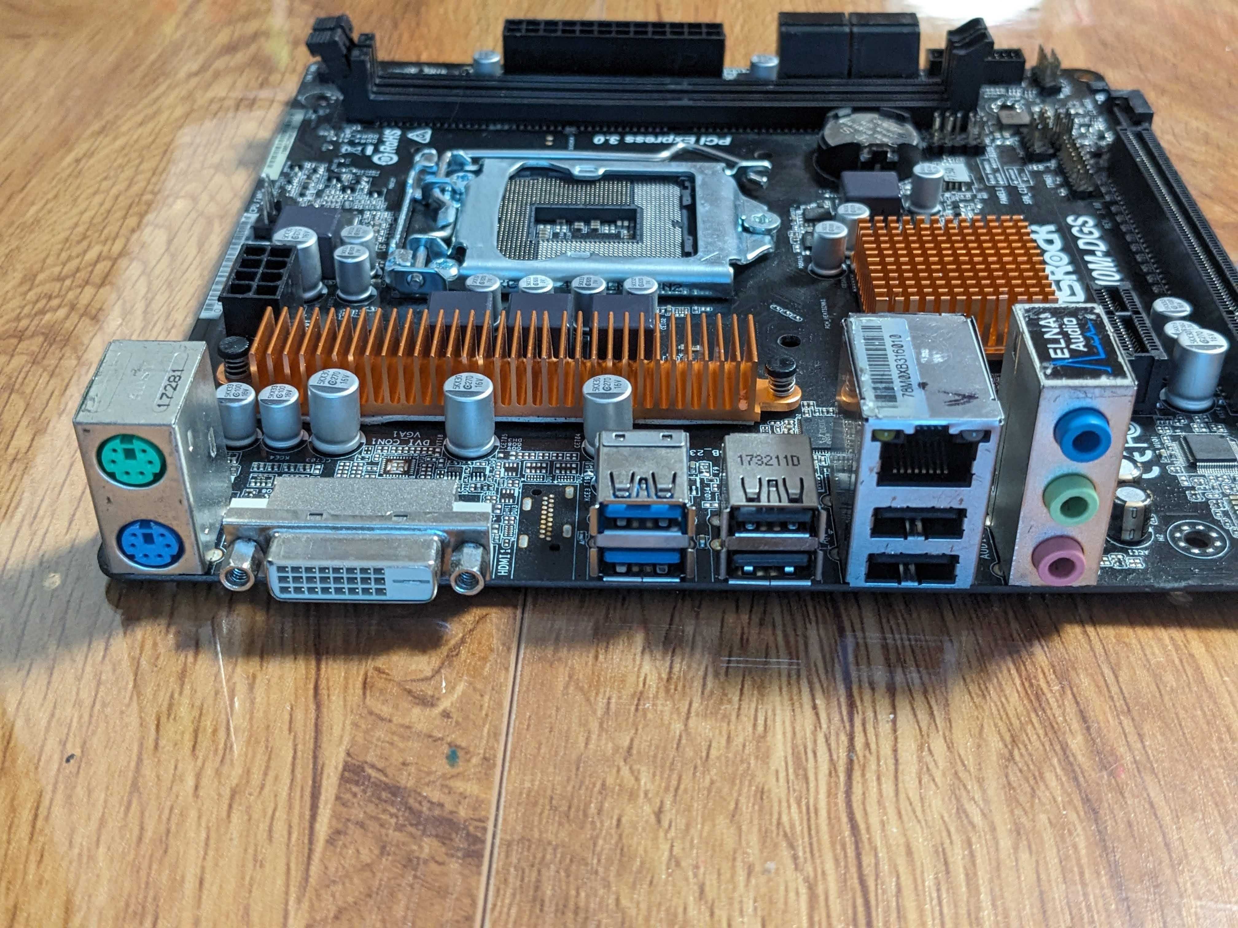 материнкська плата ASRock H110M-DGS intel 1151 socket microATX (ITX)
