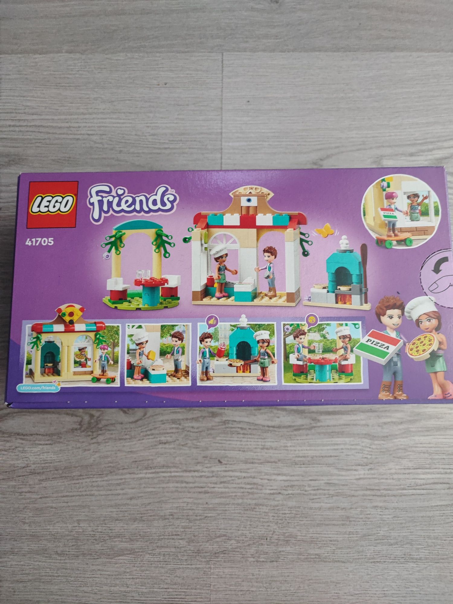 Nowe LEGO friends 41705 dla dziewczynki Pizzeria w Heartlake prezent