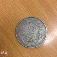 Moeda de 2 francos 1959