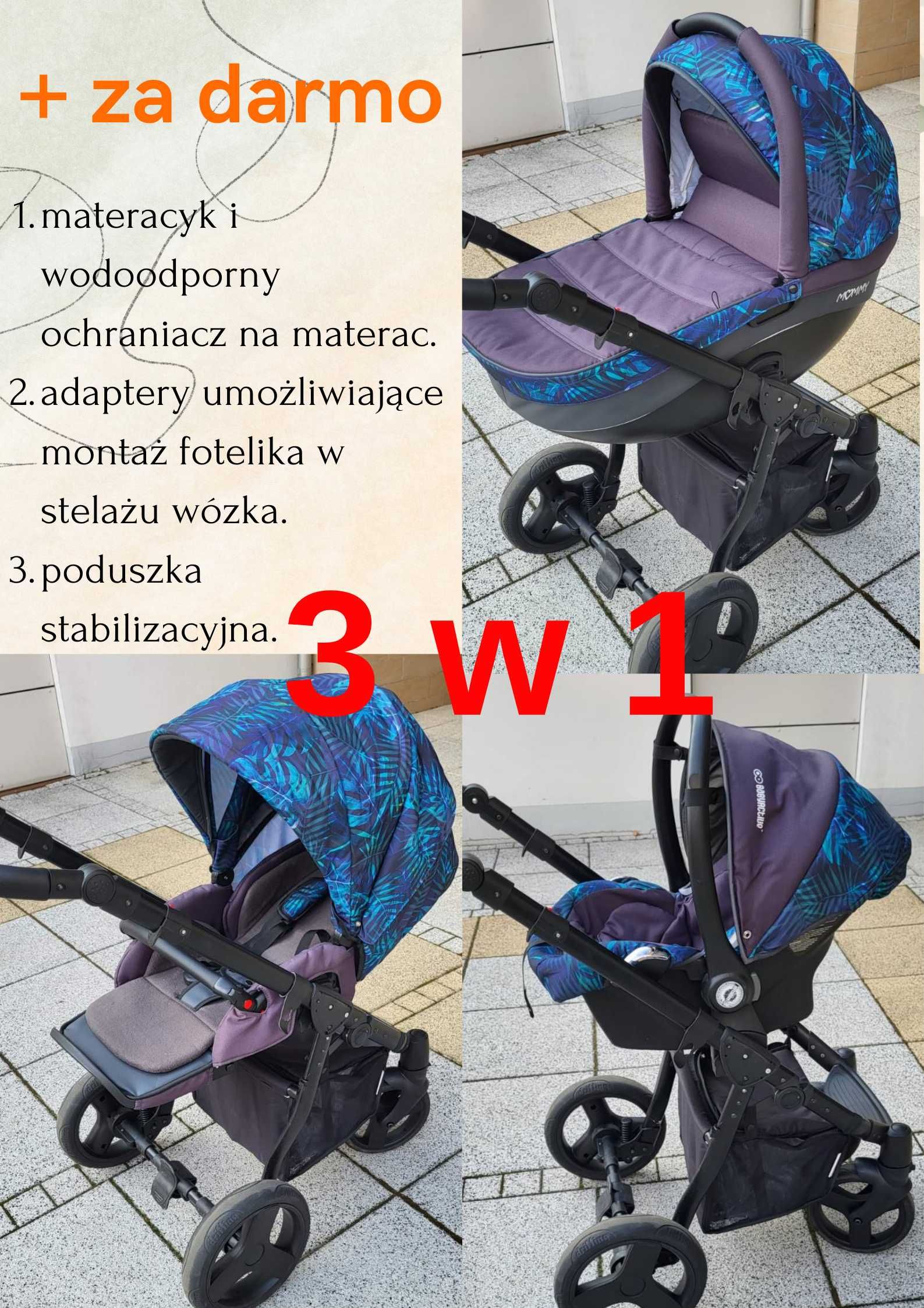 Wózek 3w1 Babyactive Mommy