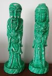 Estatuetas orientais casal em pedra