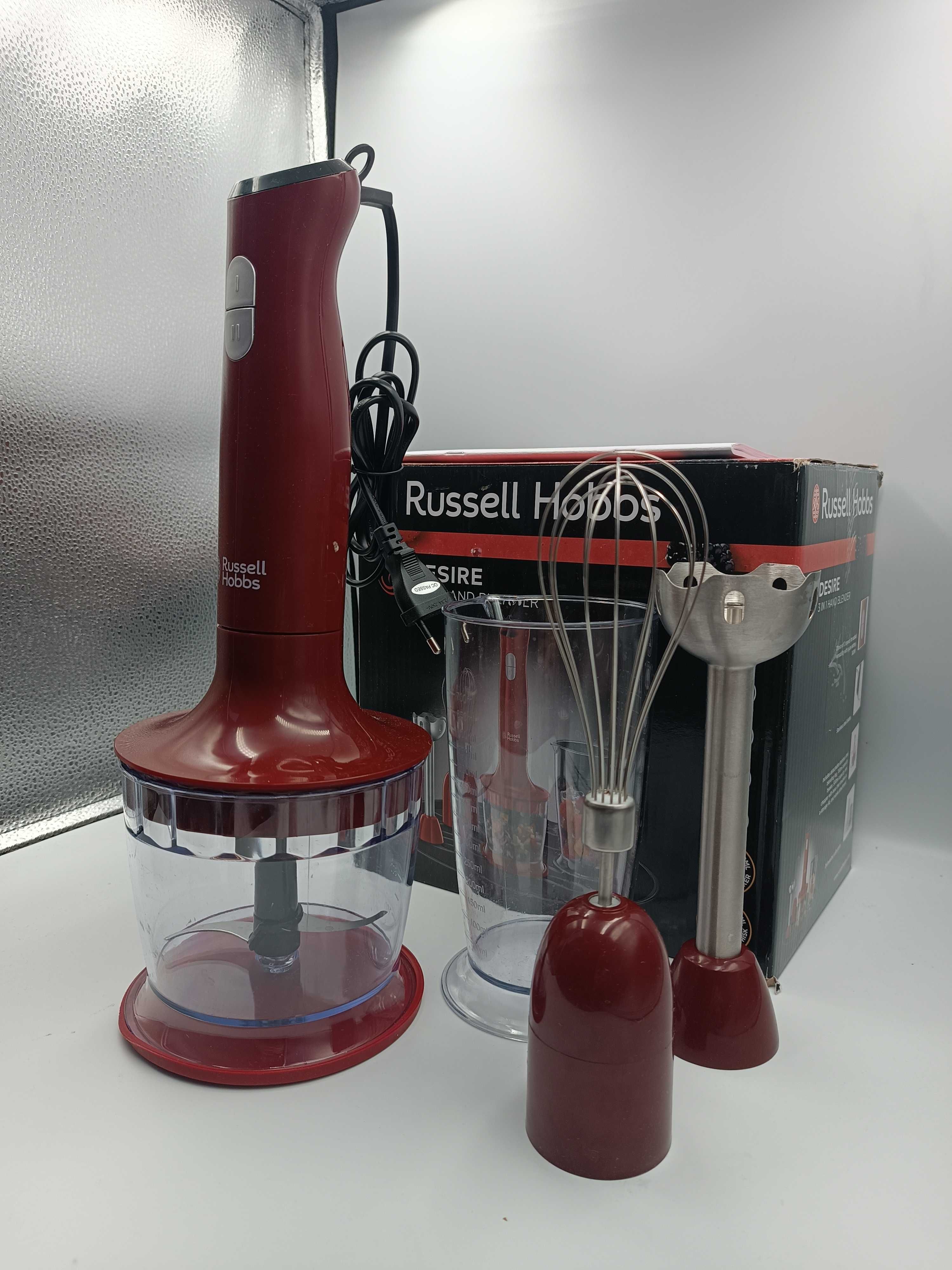 Blender ręczny 3 w 1 Russell Hobbs 500 W czerwony