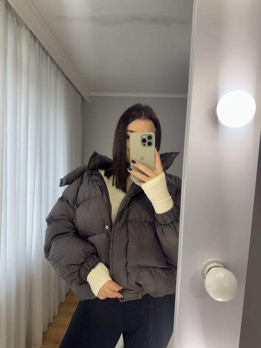 Пуховик шоколадний