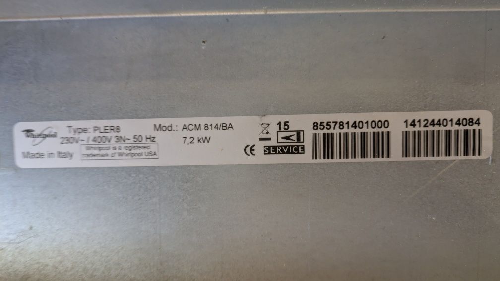 Płyta indukcyjna Whirlpool ACM 814/BA uszkodzona
Zobacz 2 opinii