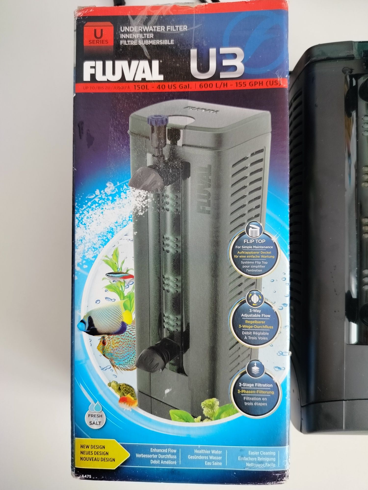 Filtr wewnętrzny Hagen Fluval U3 do akwarium 150l