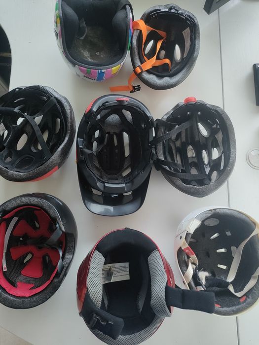 Kaski: rowerowe, narciarskie, skate, bmx.