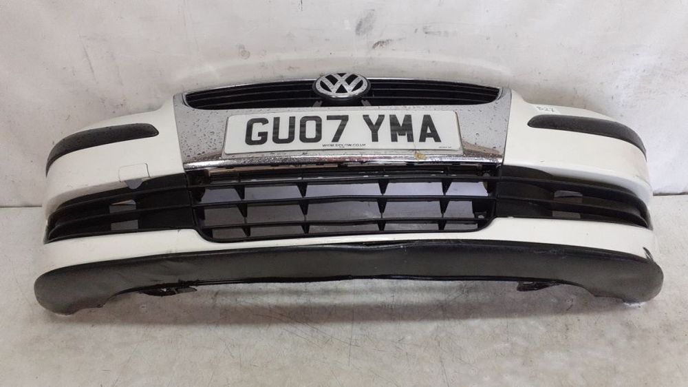 ^ ZDERZAK PRZÓD PRZEDNI VW VOLKSWAGEN TOURAN LIFT FL BIAŁY LB9A