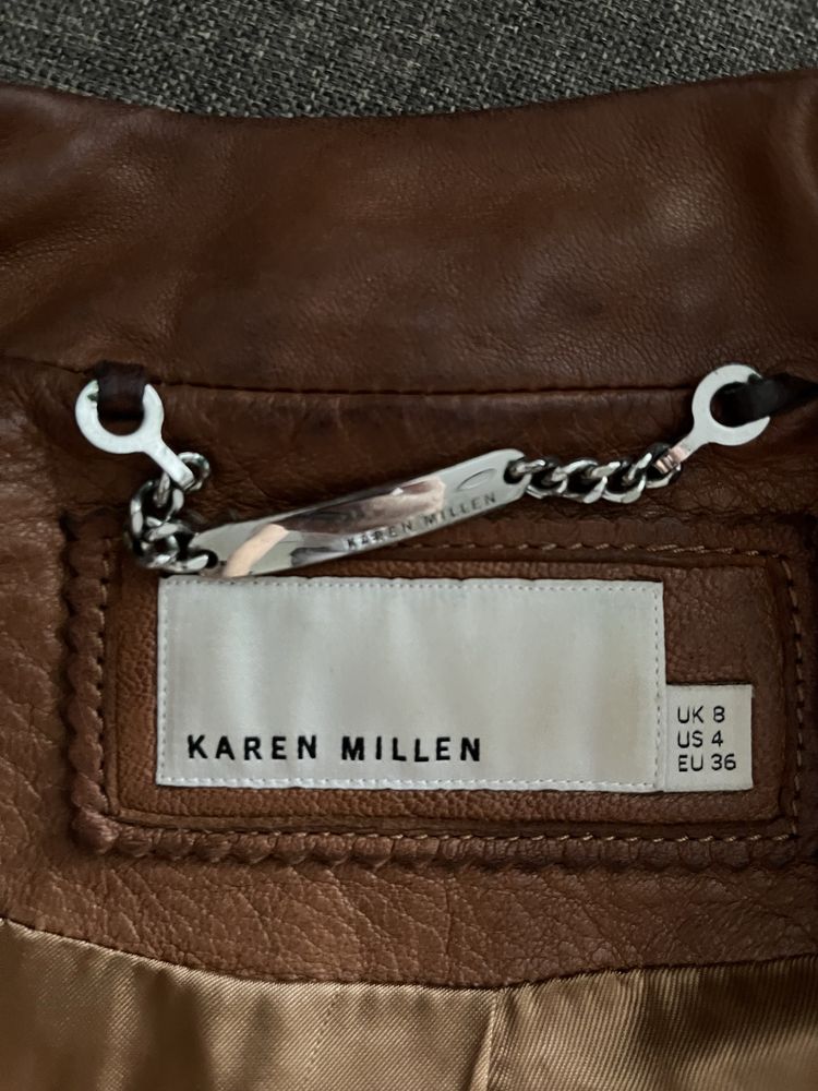 Шкірний піджак karen millen s