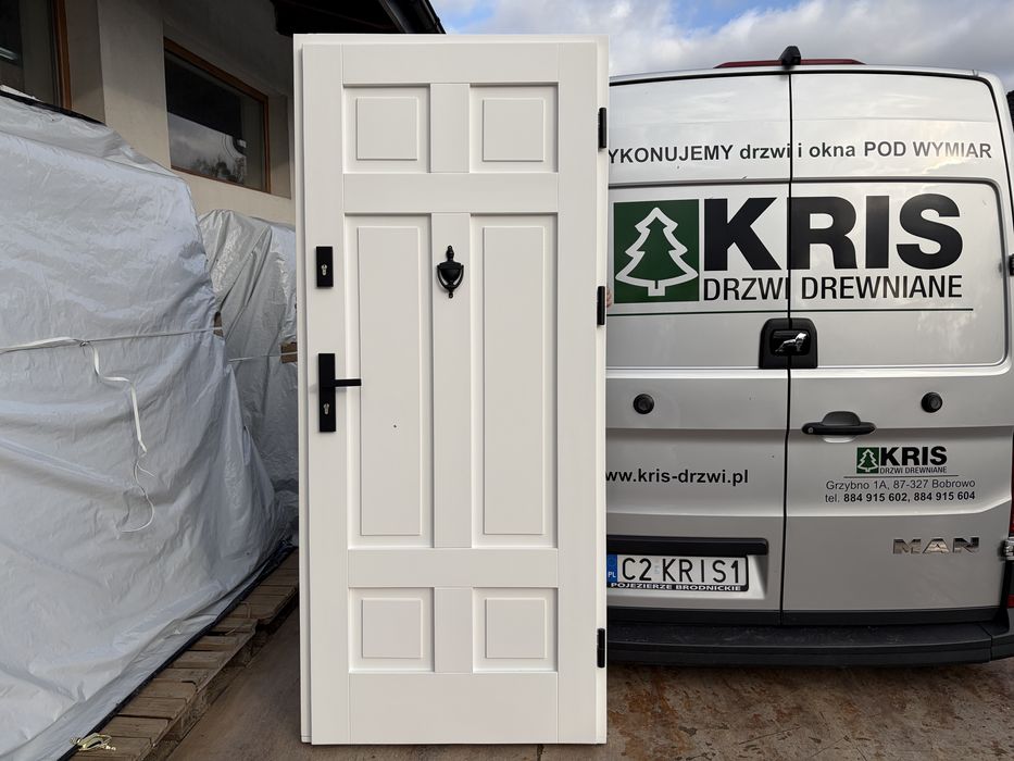 Drzwi zewnętrzne OD RĘKI drewniane nietypowe na wymiar.  CAŁA POLSKA