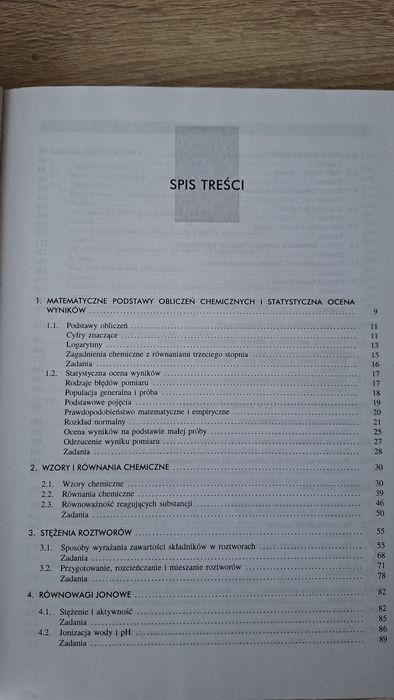 Książka Ćwiczenia Rachunkowe z Chemii