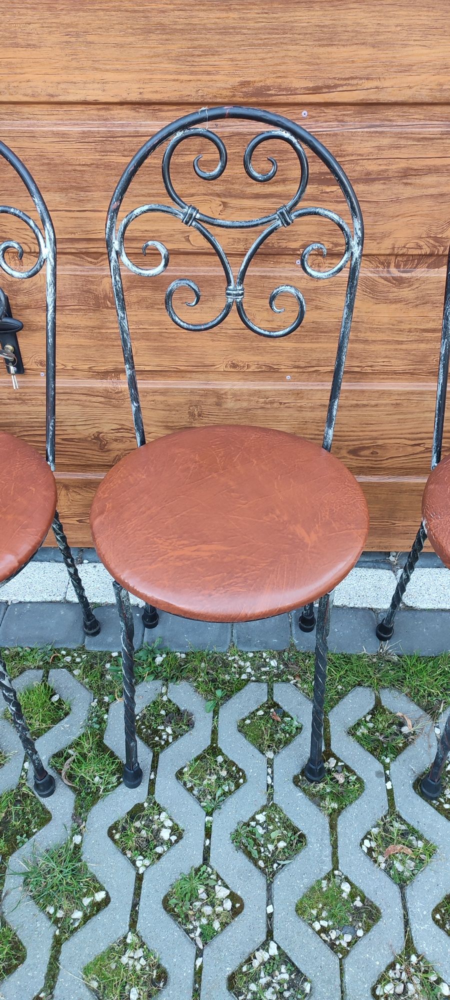 Krzesła metalowe solidne kuchnia salon jadalnia polecam