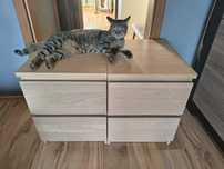 Szafki nocne Ikea jasne drewno