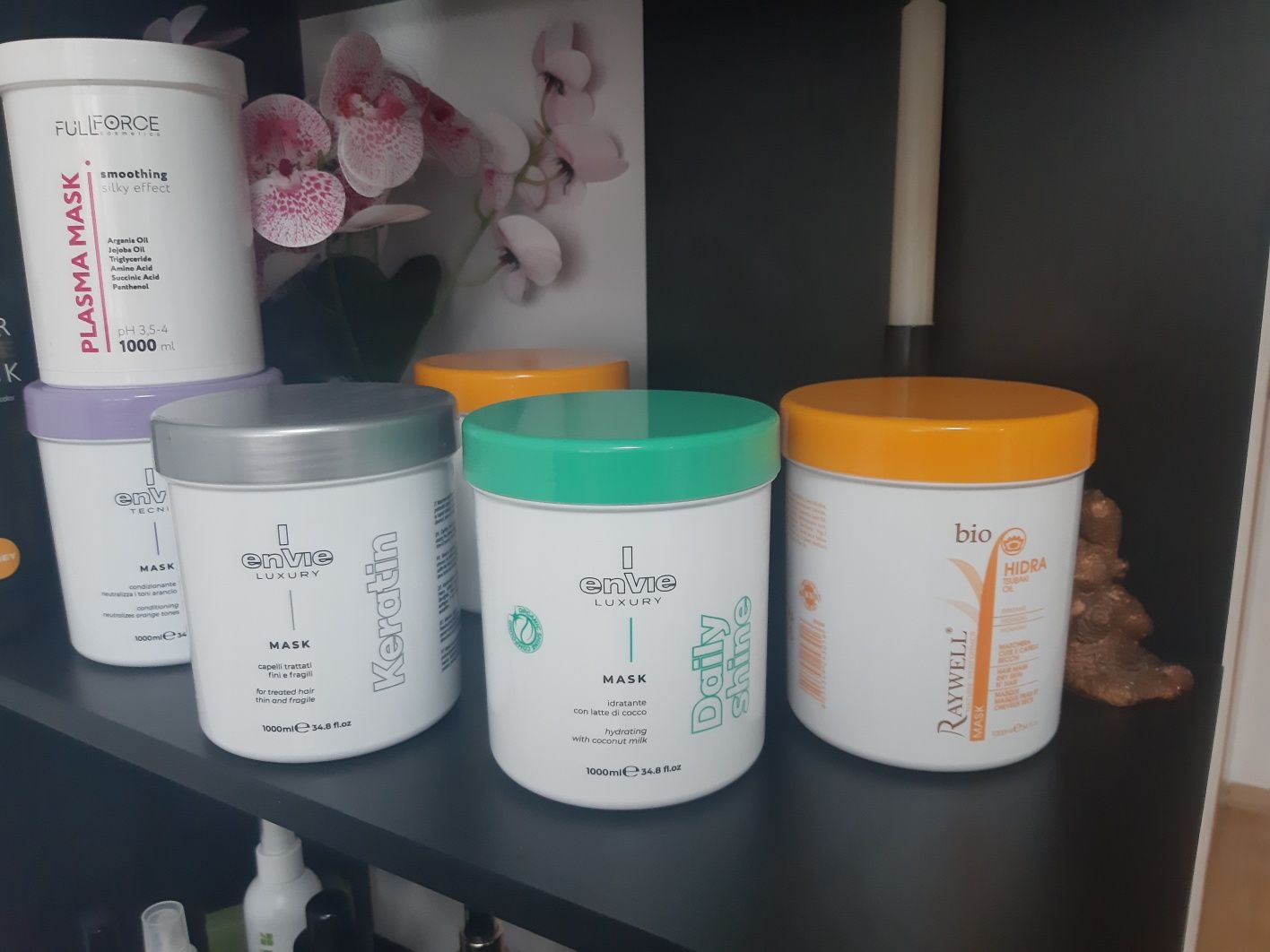 Aмiнoкислoтнa маска, HIDRA, KERATIN 1л  Envie Luxury Sos Mask