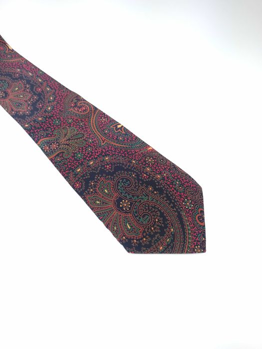 Manolo Borromeo jedwabny krawat paisley bib103