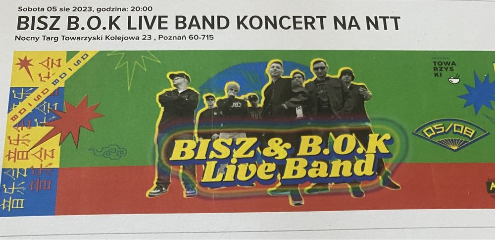 Dwa bilety na koncert BISZ Poznań