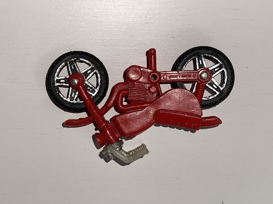 Stary motocykl zabawka pojazd z okresu PRL Buddy L England
