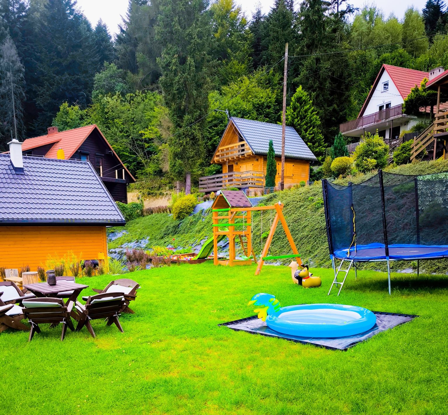 Domek z jacuzzi i sauną bez limitu