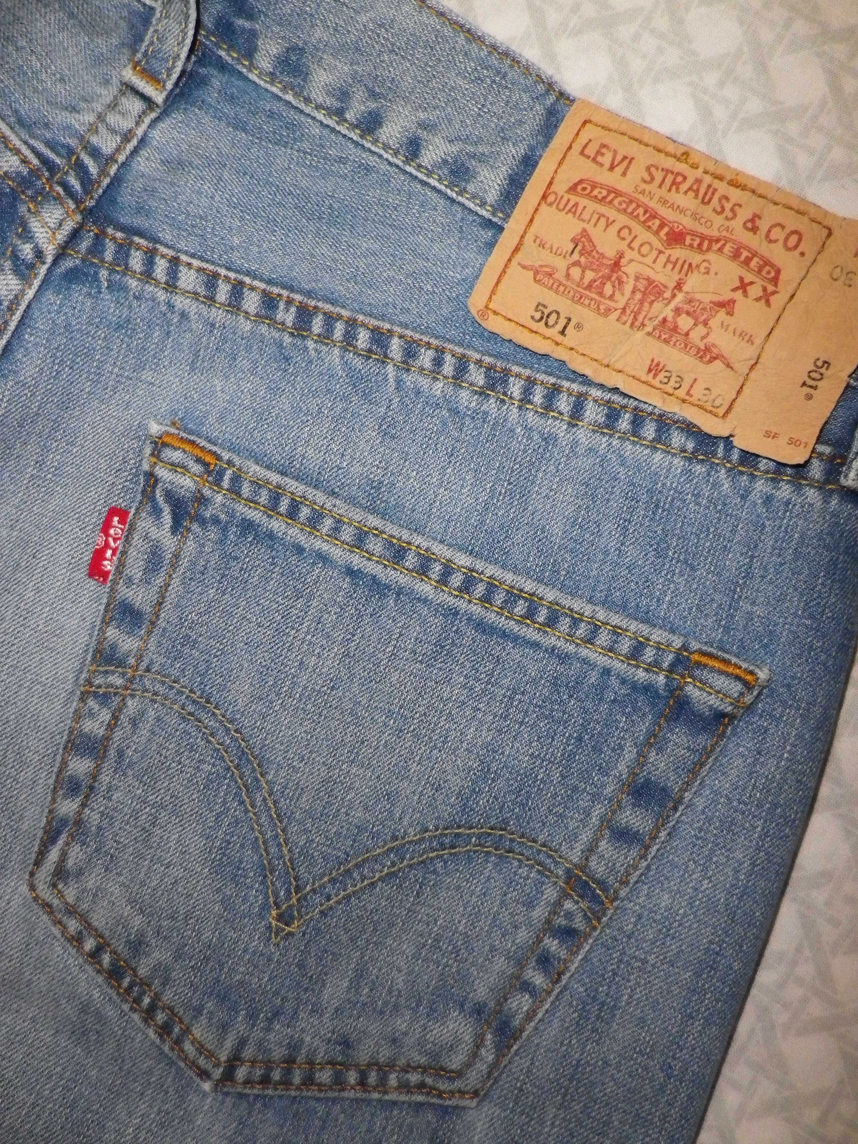 Джинси чоловічі LEVIS 501 (Pakistan) original W33