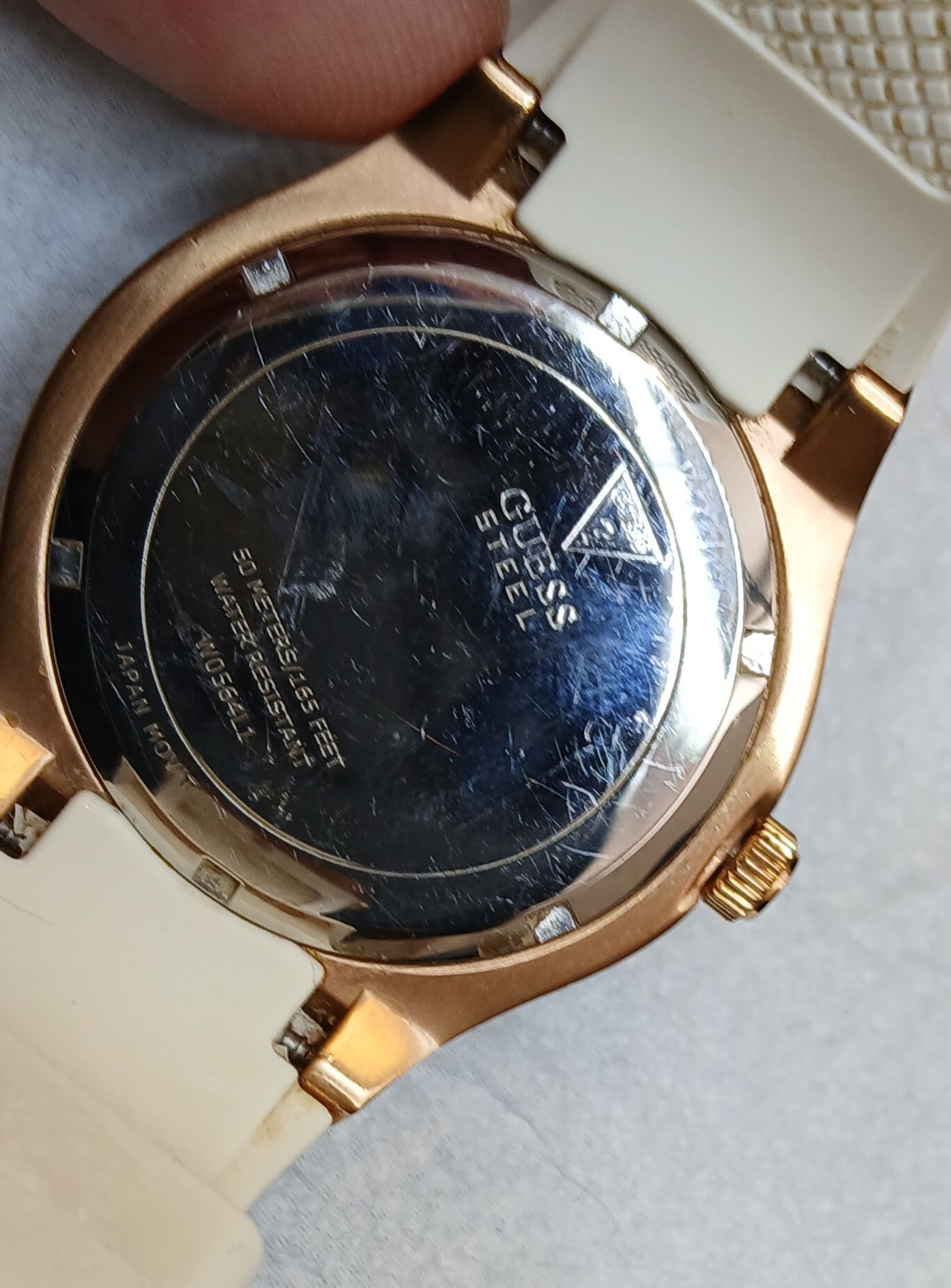 Relogio Guess Jet Setter com pulseira Branca