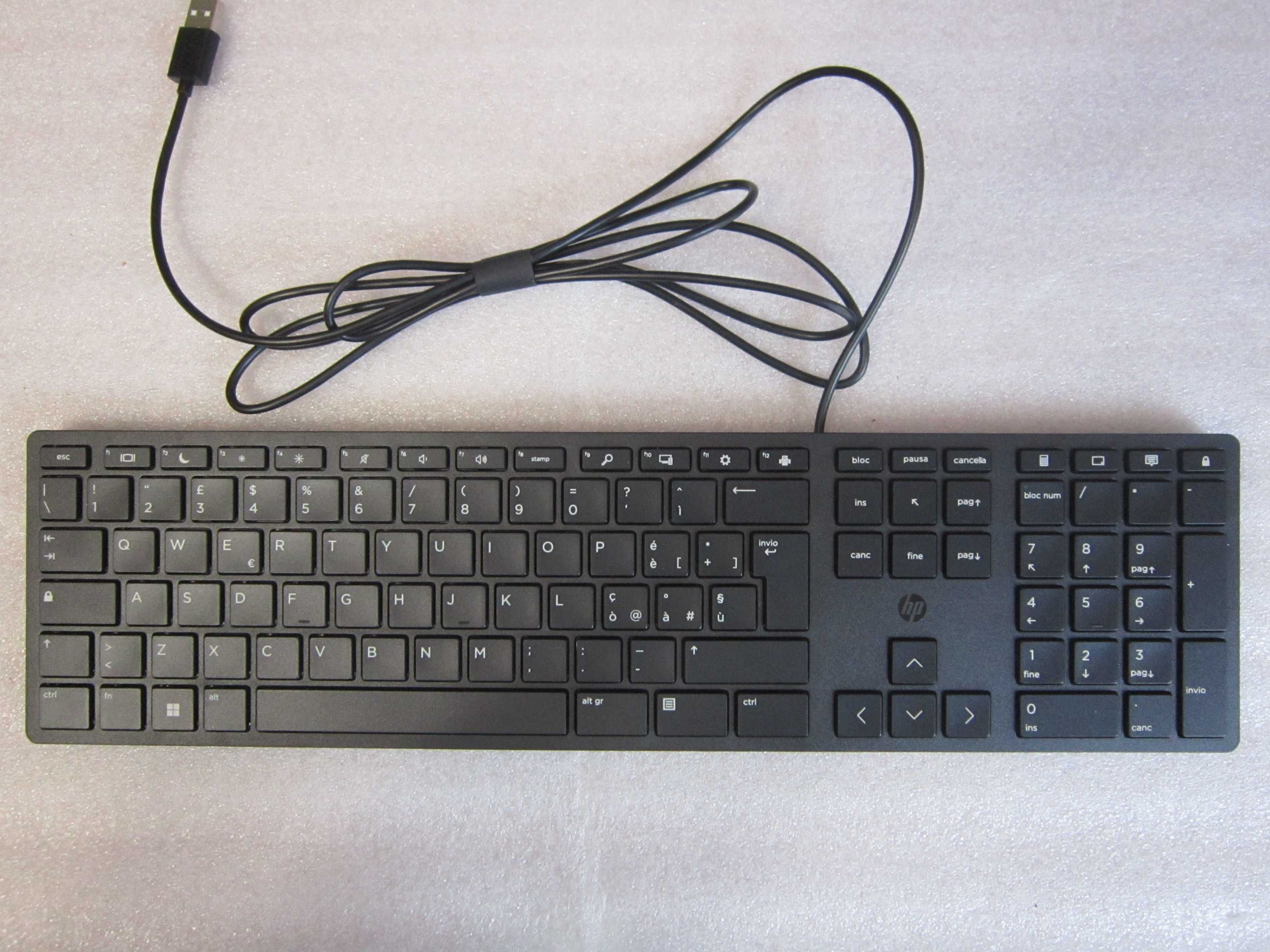 Klawiatura HP Wired Desktop 320K Halley USB Niskoprofilowa