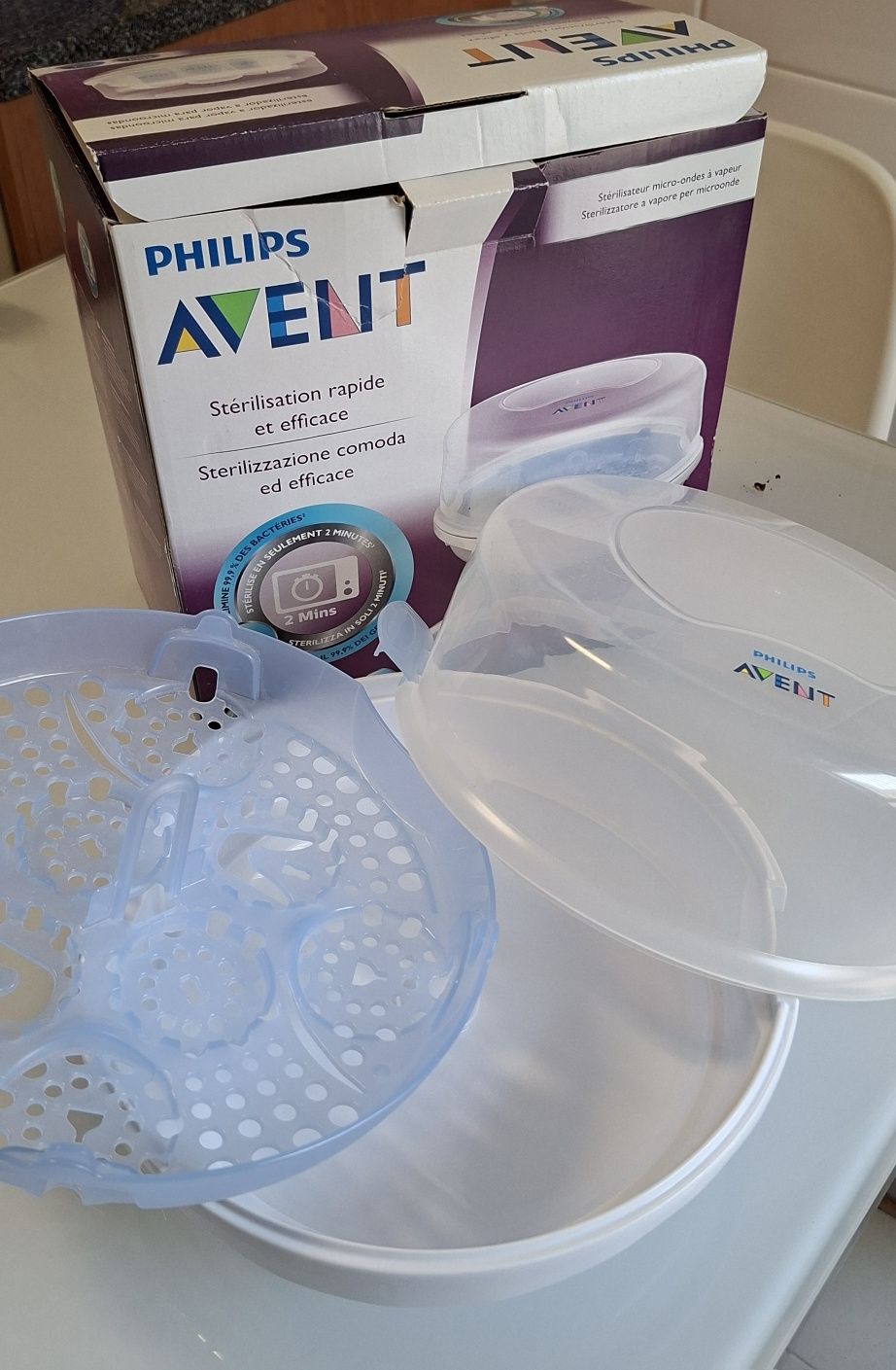 Esterilizador de biberões avent
