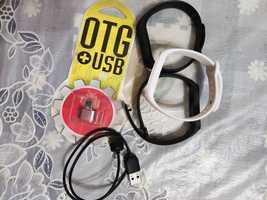 Зарядка, браслет для mi band 5, переходник OTG-USB