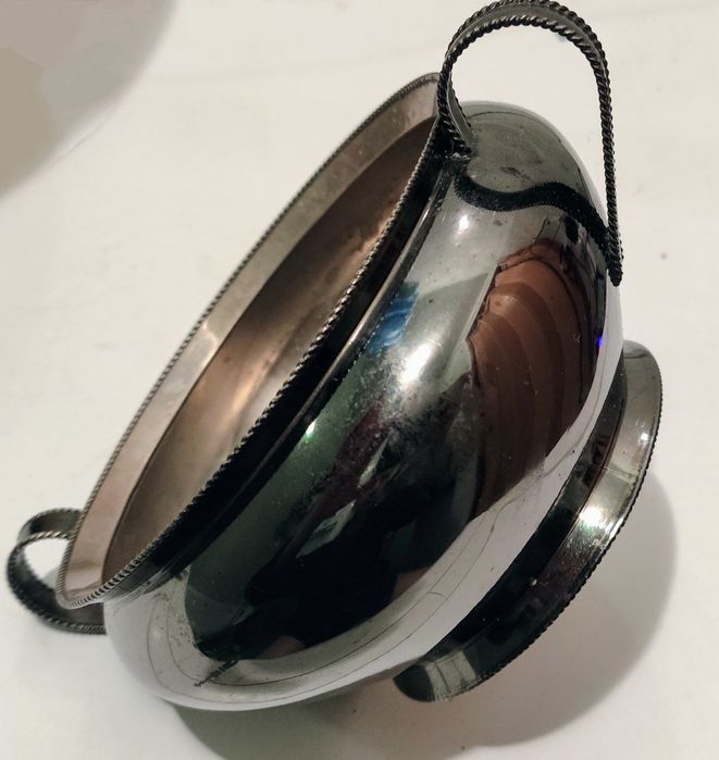 Посеребренная сахарница