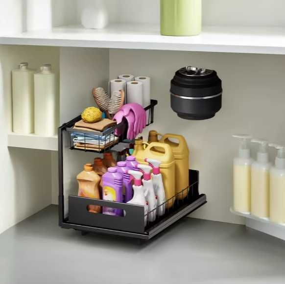 prateleira de arrumação e organização para produtos de cozinha