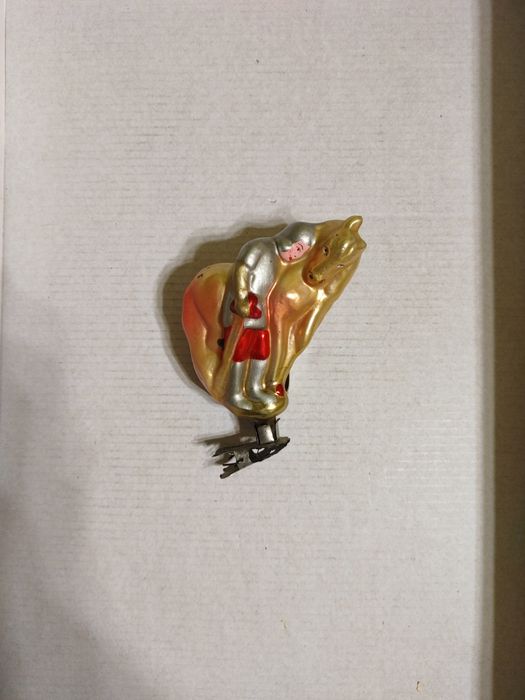 Елочная игрушка на прищепке Витязь на распутье игрушка ёлочная СССР