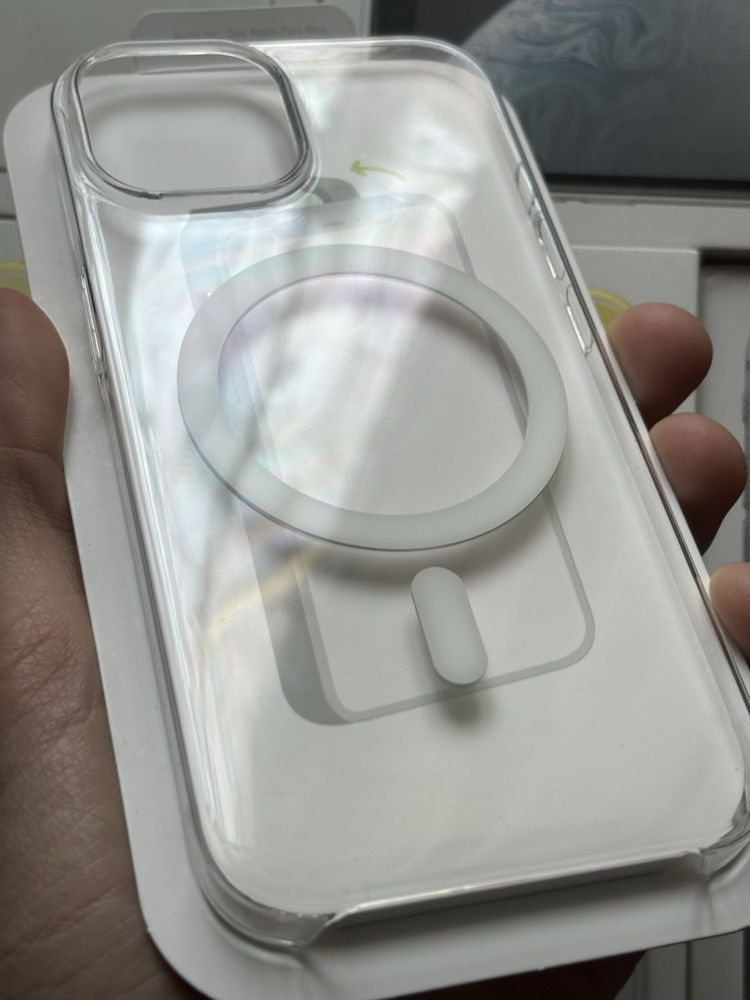 Чехол на iPhone 15 clear Case magSafe